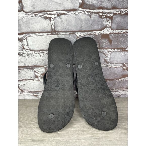 Tory Burch Animal Leopard Cheetah Print Black FlipFlops Sandals Women 9M US/40EU - Picture 14 of 16